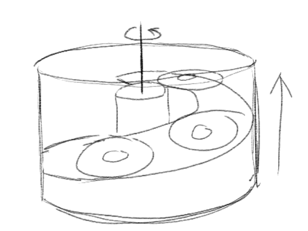 archimedes screw sketch